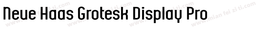 Neue Haas Grotesk Display Pro 35 Ex字体转换